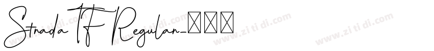 StradaTF Regular字体转换